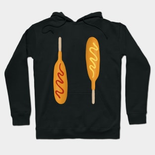 Corn dogs with ketchup and mustard Hoodie